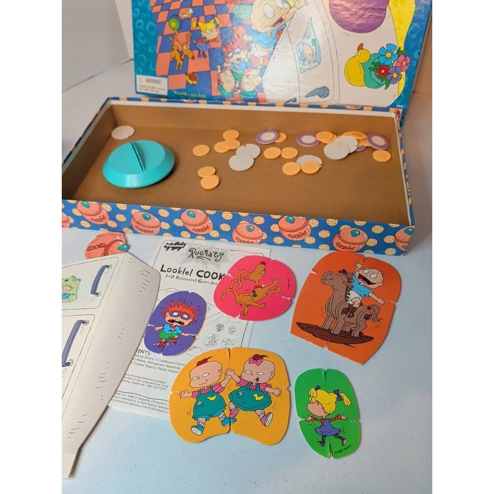 Vintage 1998 Nickelodeon Rugrats Lookie! Cookies! 3-D Balancing Game Complete
